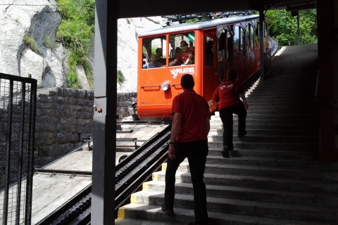 Tour du Mont Pilate doré en petit groupe au départ de LucerneAu départ de Lucerne : Visite du Mont Pilate en train, bateau et téléphérique