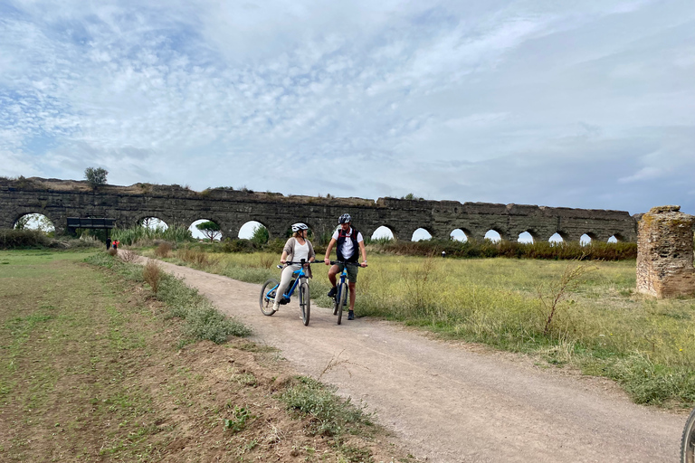 Rom: Appian Way E-bike Tour med katakomber, akvedukter och mat