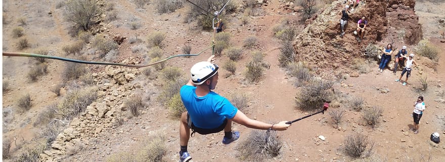 Grande Canarie : tyrolienne et excursion d'alpinisme