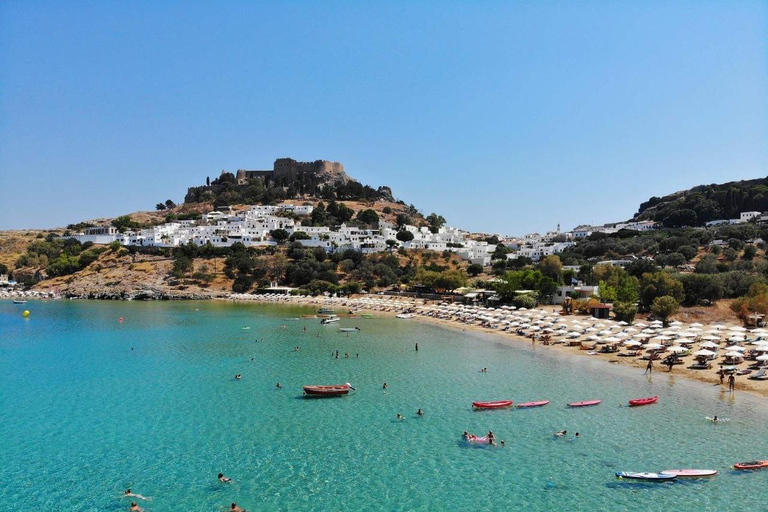 From Rhodes: Bus Tour to Lindos and the Seven Springs