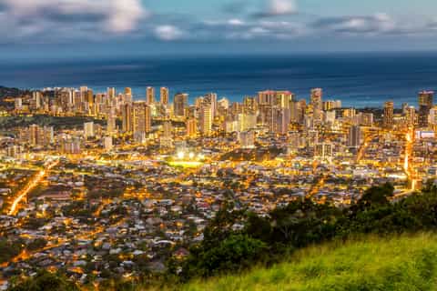 Honolulu: tour delle luci della città e cena