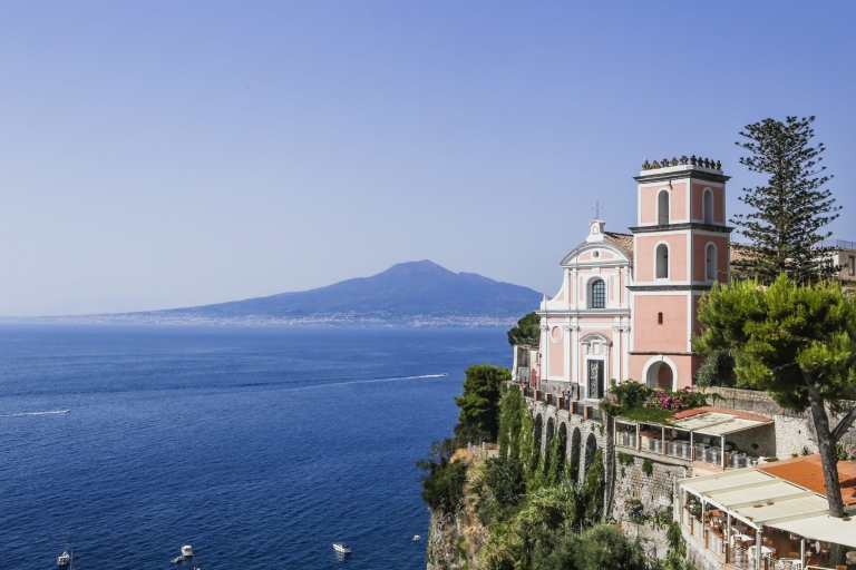 Desde Nápoles: tour en grupo a Pompeya, Sorrento y PositanoTour con traslado desde el hotel Ramada by Wyndham Naples