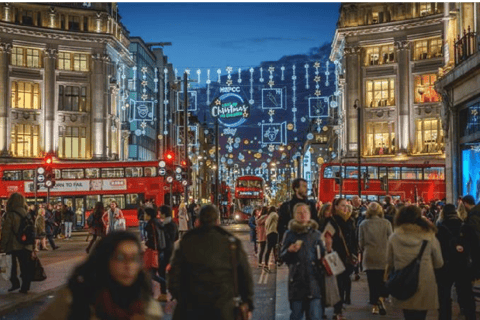 Londres: Passeio de ônibus aberto pelas luzes de Natal à noitePartida de Vitória