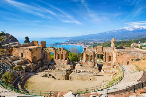 Vanuit Catania: 5 uur Giardini Naxos, Taormina & CastelmolaTour in het Spaans