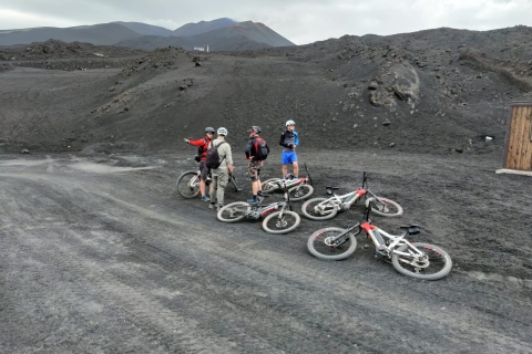 Catania: Mount Etna Summit Cycling Tour Shared Mt. Etna Cycling Tour + Gravity Downhill Experience