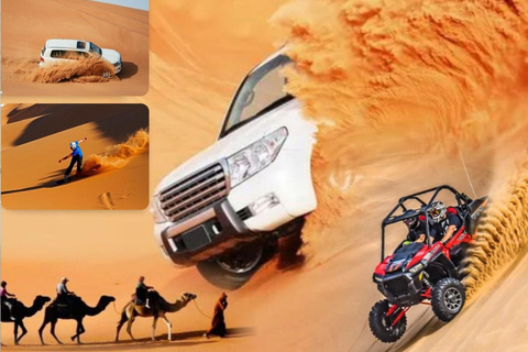 Doha:Safari por el desierto con paseo en camello, moto ATV y Sandboarding