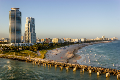 Miami: South Beach: Tour particular de 30 minutos em um helicóptero de luxo