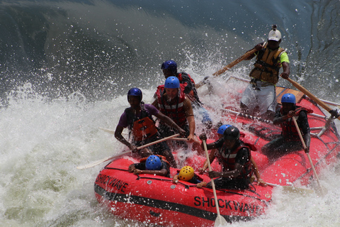 Fleuve Zambèze : rafting en eaux vives adapté aux enfantsDepuis les chutes Victoria : rafting en eau vive adapté aux enfants