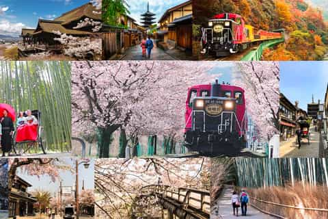 From Osaka: Kyoto Sightseeing Day Trip and Scenic Train Ride