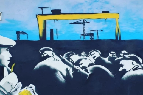Belfast: Murale Taxi TourWycieczka z odbiorem i dowozem do centrum miasta