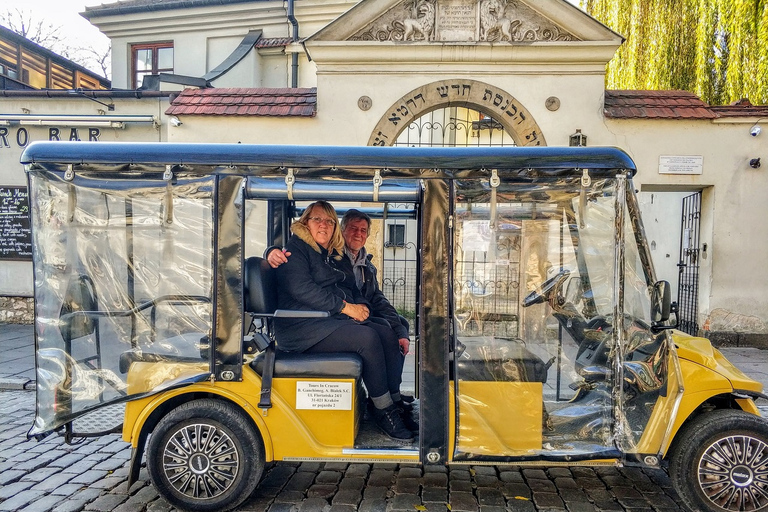 Cracovie : visite du quartier juif et du ghetto en voiturette de golf électrique