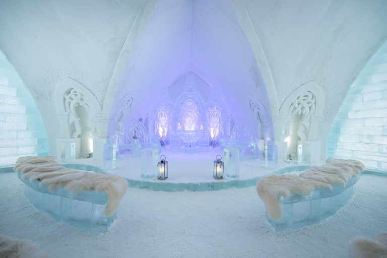 Quebec: Bilet wstępu do Ice Hotel z transportemQuebec: bilet wstępu do hotelu Ice z transportem