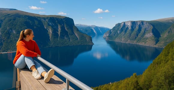 Bergen: UNESCO Fjord Cruise, Flåm & Stegastein - Incl. Lunch