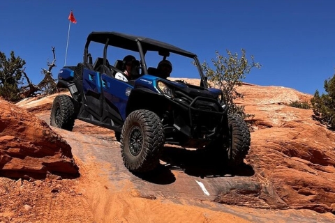 Moab: U-Drive UTV Sunset Guided Adventure on Hell's Revenge 6-Seat Can-Am Defender