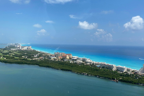 Strefa hotelowa Cancun: Lot panoramicznyLot panoramiczny do strefy hotelowej Cancun