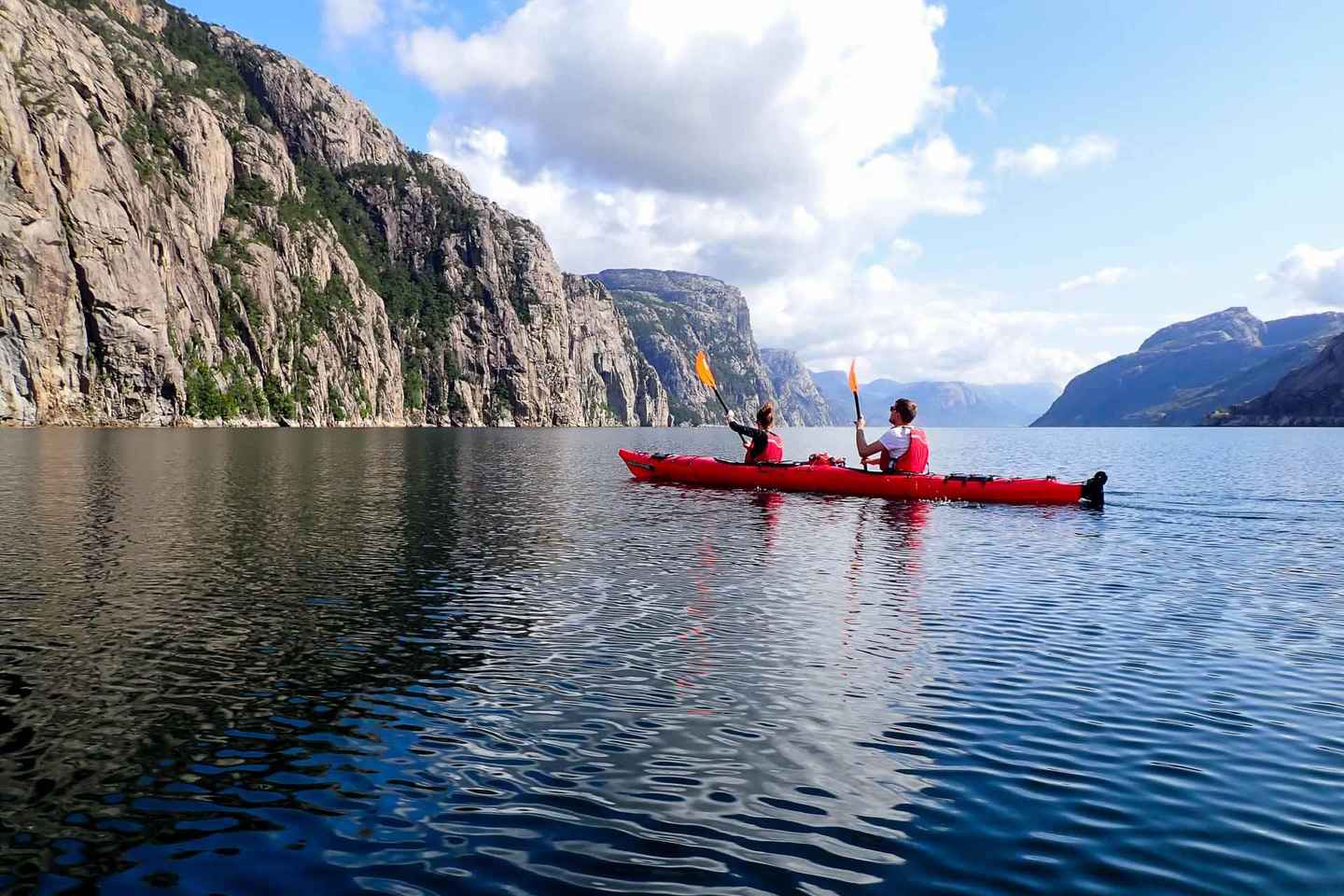 Stavanger: Avventura in Kayak nel Fiordo di Lyse