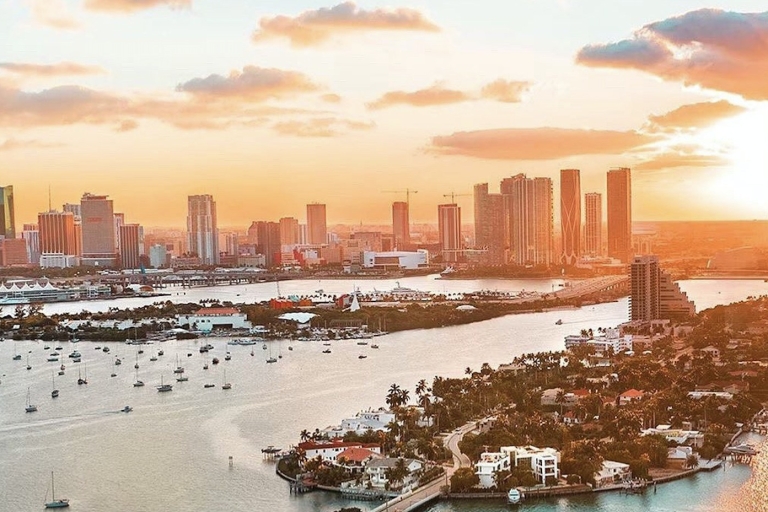 Miami: Prywatna romantyczna wycieczka helikopterem z szampanem