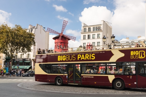 Paris: Hop-On Hop-Off Bus Tour with Self-Guided Walking Tour 24-Hour Classic Ticket with River Cruise & Self-Guided Tour