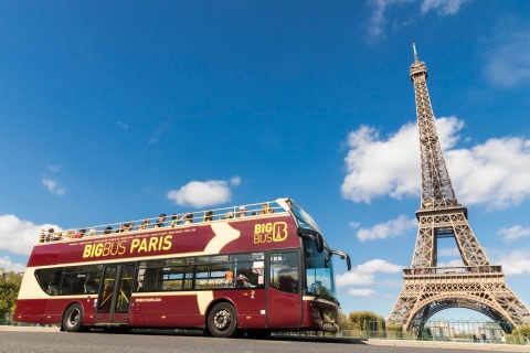 Paris: Hop-On Hop-Off Bus Tour with Self-Guided Walking Tour 24-Hour Classic Ticket with River Cruise & Self-Guided Tour
