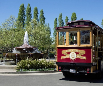 Napa Valley: Wine Tasting Tour by Open Air Trolley & Lunch
