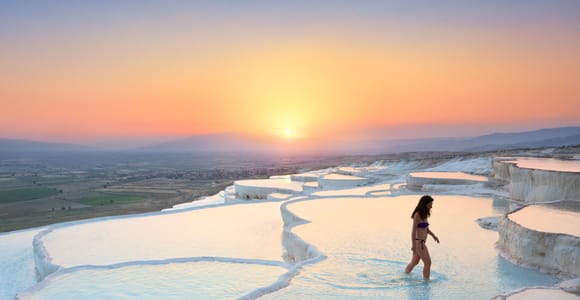 Von Izmir: Geführte Tour nach Pamukkale mit Mittagessen