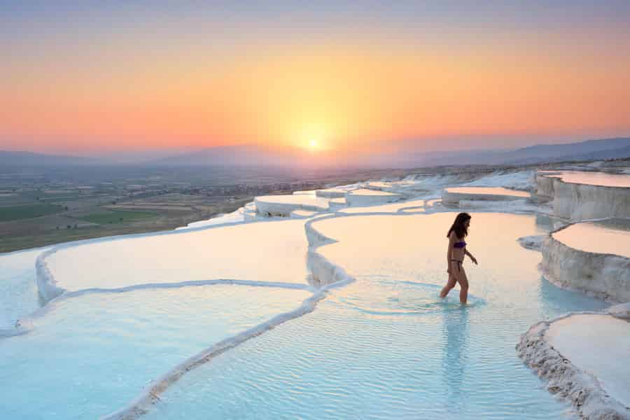 Von Izmir: Geführte Tour nach Pamukkale mit Mittagessen. Foto: GetYourGuide Von Izmir: Geführte Tour nach Pamukkale mit Mittagessen. Foto: GetYourGuide