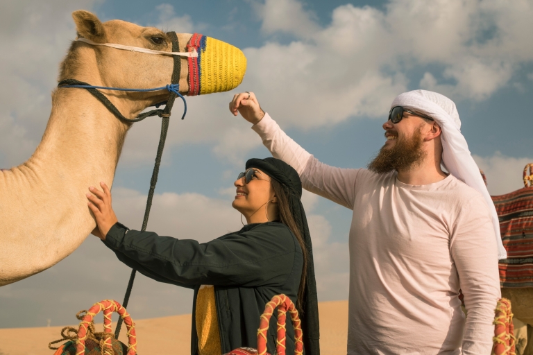 From Dubai: Camel Ride in Al Marmoom with Bedouin Breakfast Tour with Shared Transfer