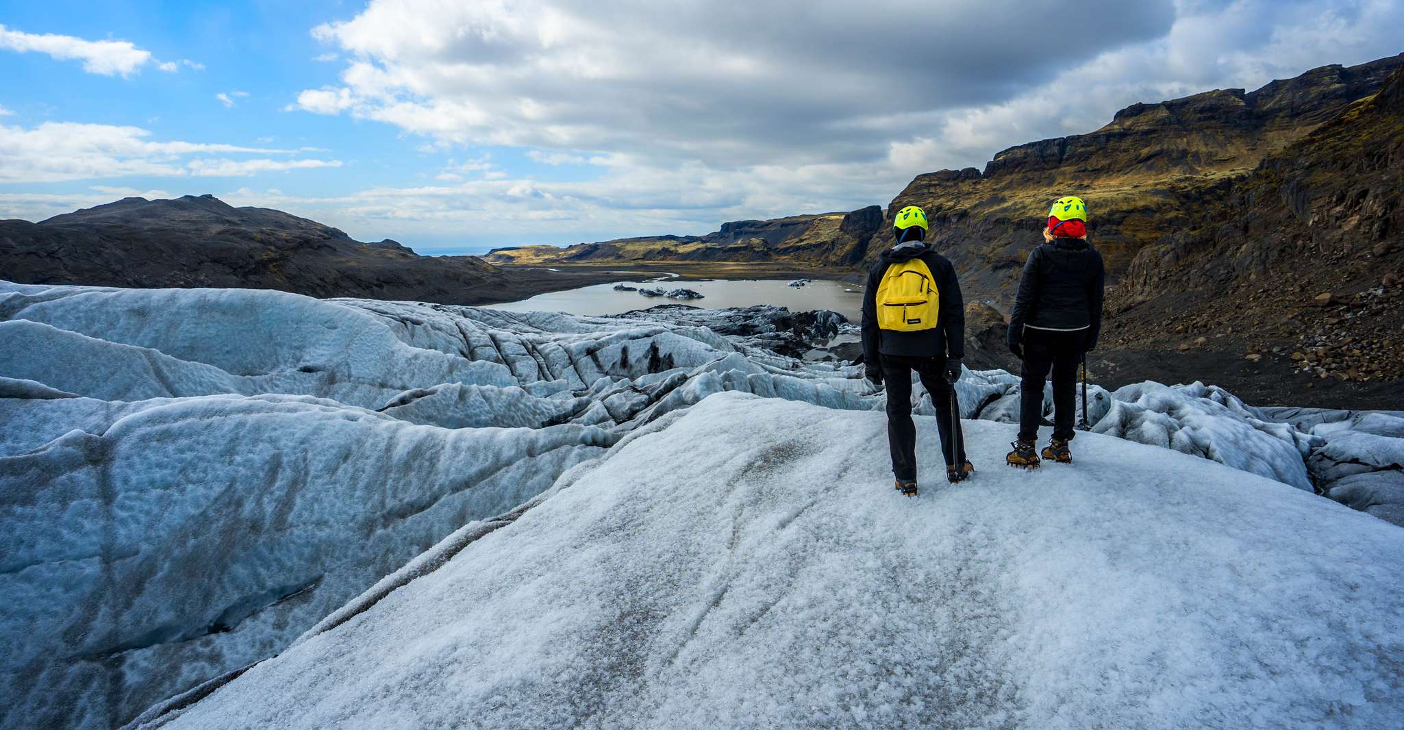 Rvk, Glacier Hike, South Coast Waterfalls & Black Sand Beach 