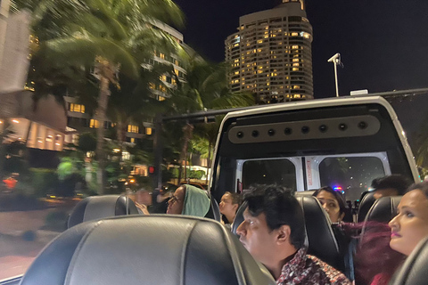 Miami: 2-Hour Guided Panoramic City Tour by Night Private Tour