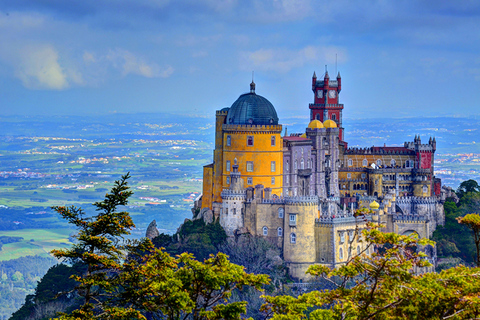 From Lisbon: Pena Palace, Regaleira, Sintra &amp; Cascais TourLisbon Meeting Point