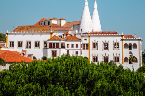 Da Lisbona: Tour del Palazzo Pena, Regaleira, Sintra e CascaisPunto di incontro a Lisbona