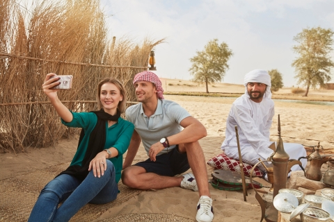 From Dubai: Camel Ride in Al Marmoom with Bedouin Breakfast Tour with Private Transfer