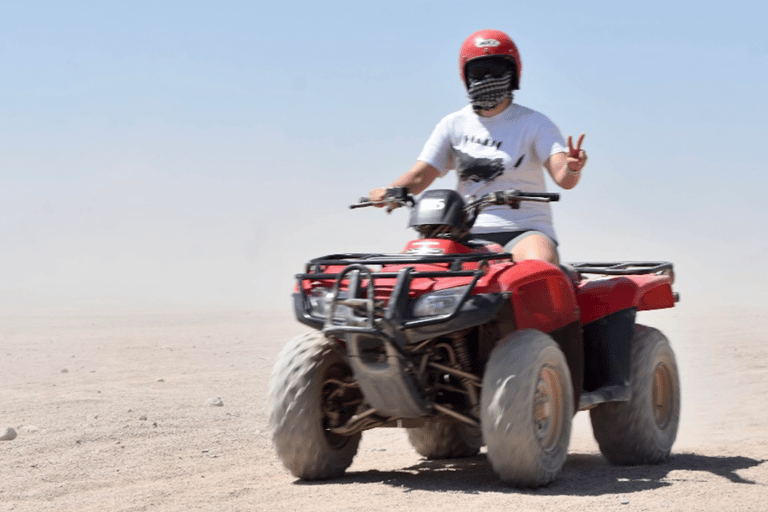 Hurghada: Desert Quad Bike, ATV with BBQ and TransferSunset BBQ: Desert Quad Bike, ATV with BBQ &amp; Transfer