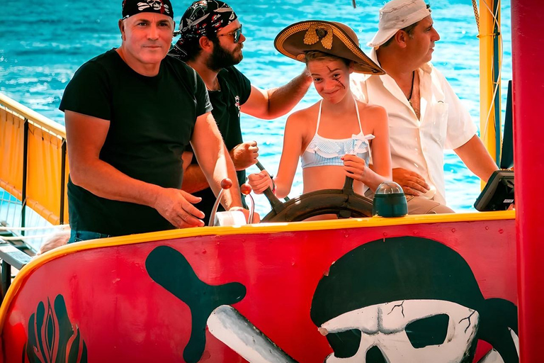 From Hersonissos: Half-Day Pirate Boat Trip with Lunch