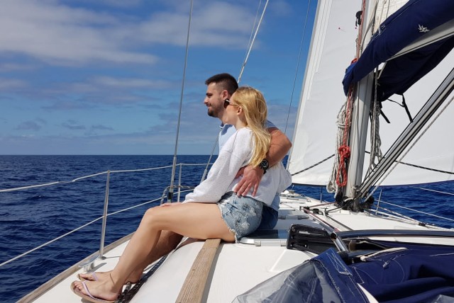 Visit From Puerto de Mogán Sailboat Trip with Food and Drinks in Maspalomas, Gran Canaria, Spain