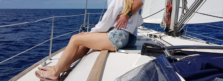 Depuis Puerto de Mogán : Excursion en voilier avec nourriture et boissons