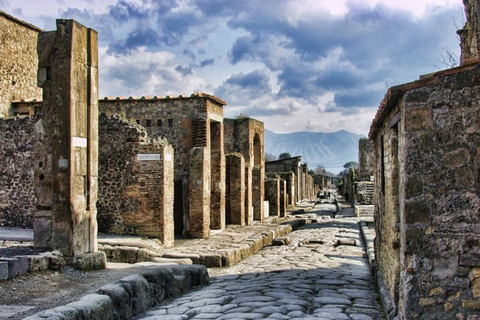 Van Napels: Pompeii en Herculaneum Tour met lokale lunch