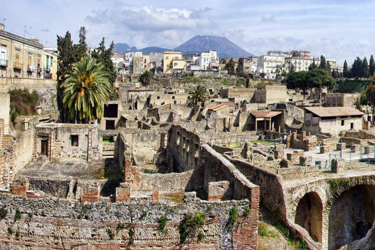 Desde Nápoles: tour de Pompeya y Herculano con almuerzo local