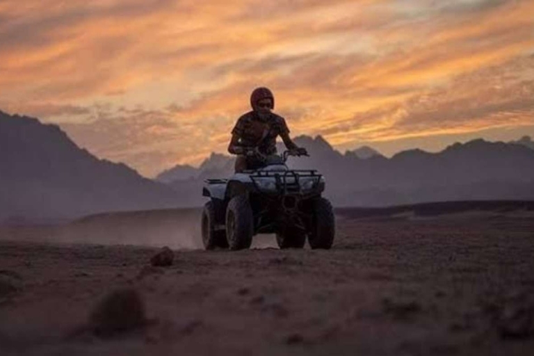 Hurghada: wycieczka po mieście i pustynne safari quadem po zachodzie słońcaZ Hurghady
