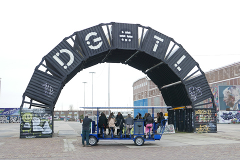 Amsterdam: Guidad cykeltur med öl eller proseccoRundtur med öl (6 personer)