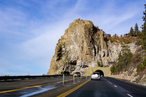 Lac Tahoe : Visite guidée en voitureTour de Californie en voiture autoguidée (Bundle)