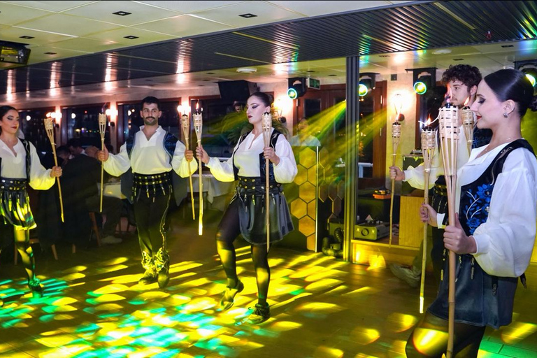 Istanbul:New Year's Eve Bosphorus Cruise with Dinner & Shows Window-Side Private Table For 2 w/hotel pickup and drop off