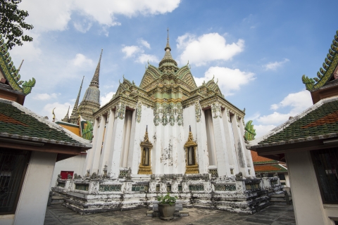 Bangkok: Leżący Budda (Wat Pho) - wycieczka z przewodnikiem audioTop 4 w Bangkoku: Pakiet wycieczek audio po pałacach i watach