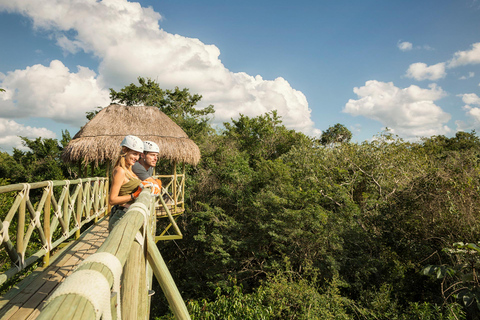 Zipline-cursus en ATV-avontuur: dagtour Cancun