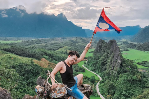 From Vientiane: Vang Vieng Day Trip, Nam Xay & Lagoon From Vientiane: Vang Vieng Day Trip, Nam Xay & Balloon