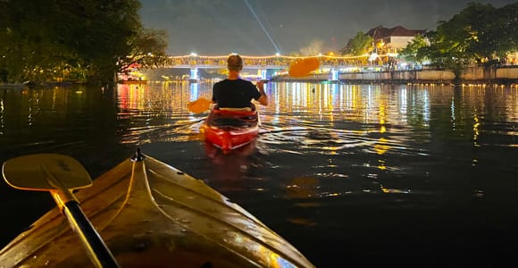 Chiang Mai: Nachtkajakfahrt auf dem Ping River ins Stadtzentrum