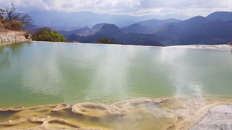 From Oaxaca: Hierve el Agua Waterfalls and natural rugs