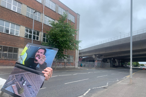 Belfast : visite à pied de la ligne de service et visite en bus à arrêts multiples