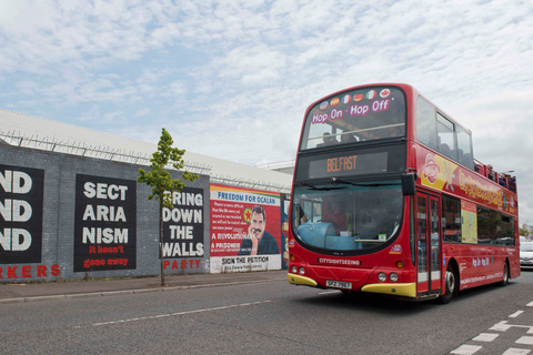 Belfast : visite à pied de la ligne de service et visite en bus à arrêts multiples