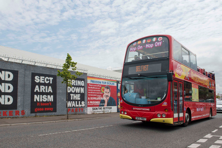 Belfast : visite à pied de la ligne de service et visite en bus à arrêts multiples